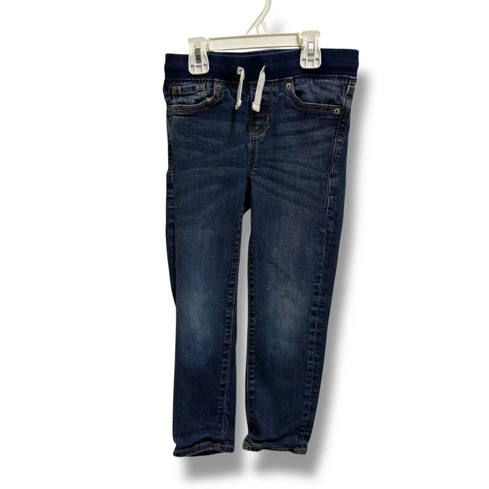 Old Navy Kids Jeans Dark Wash Slim Fit Karate Built-in Flex Max‎ Pants Size XS 5